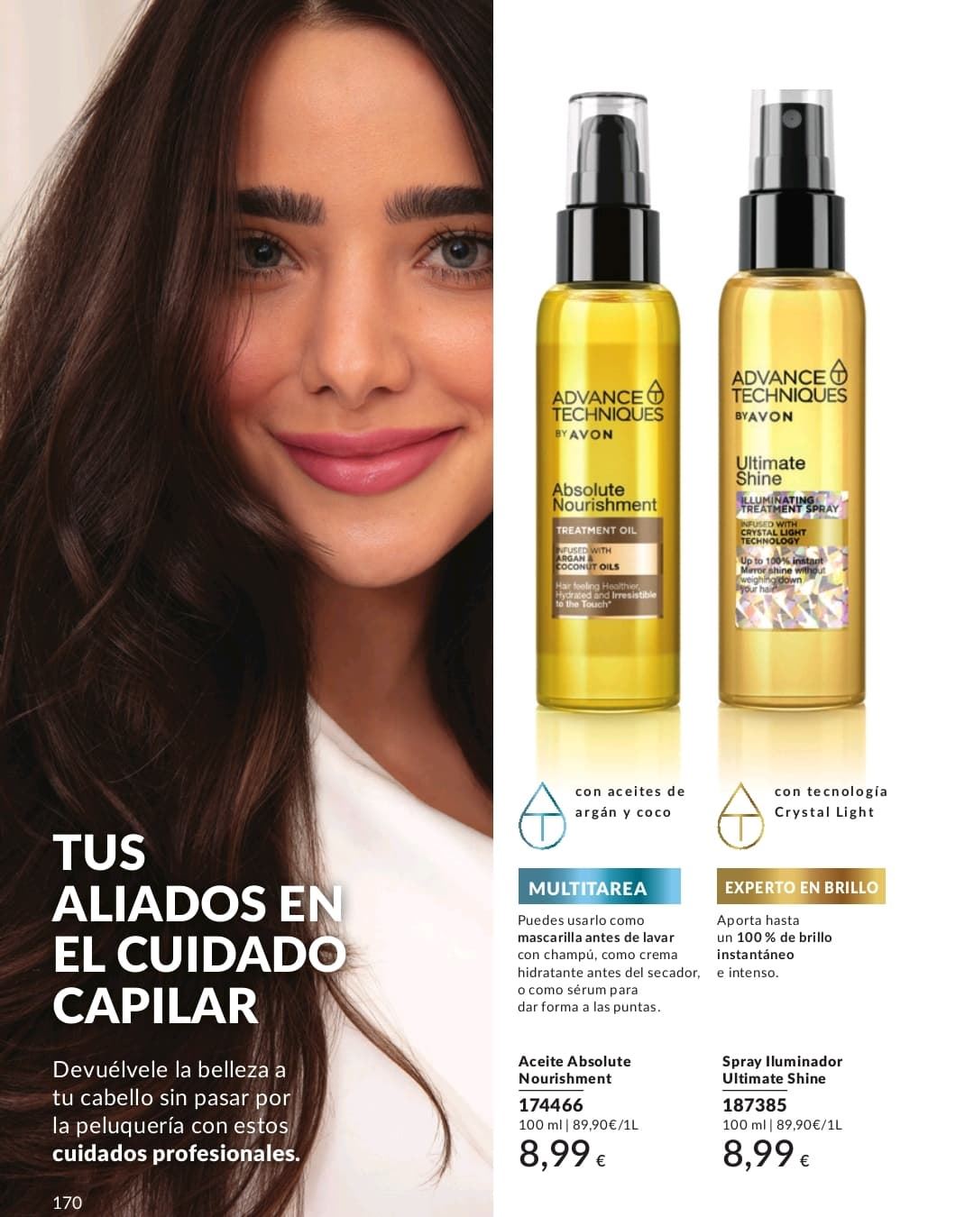 Aceite absoluto y spray iluminador para el cabello Avon - Imagen 1