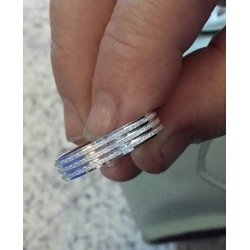 Alianzas diamantadas plata de ley - Imagen 2