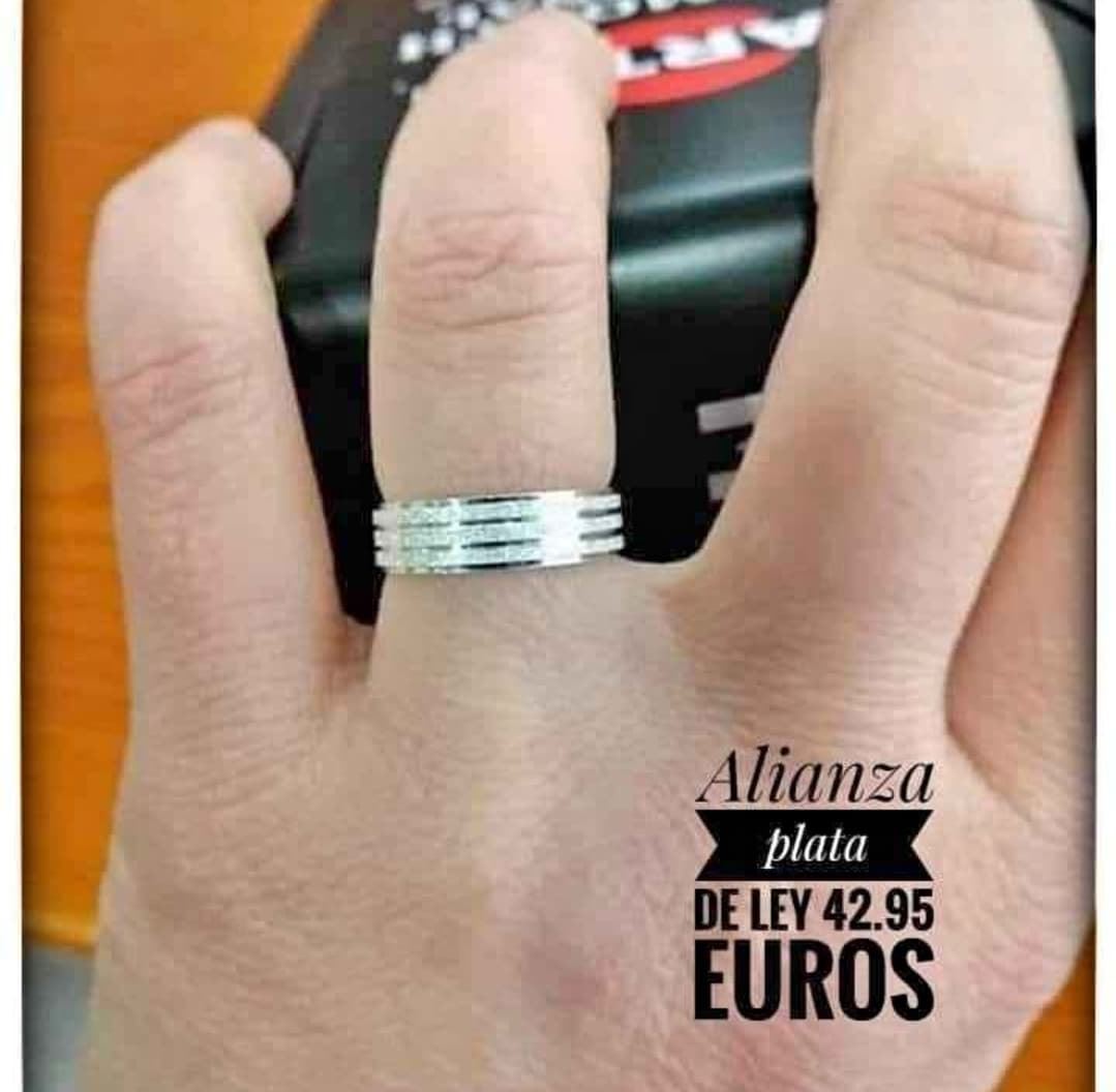 Alianzas diamantadas plata de ley - Imagen 3