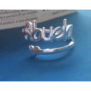 Anillo abuela plata de ley - Imagen 1