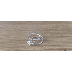 Anillo adaptable Guess plata - Imagen 1