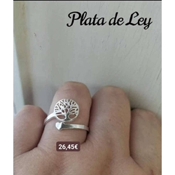 Anillo árbol de la vida plata - Imagen 1