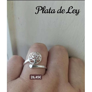 Anillo árbol de la vida plata - Imagen 1