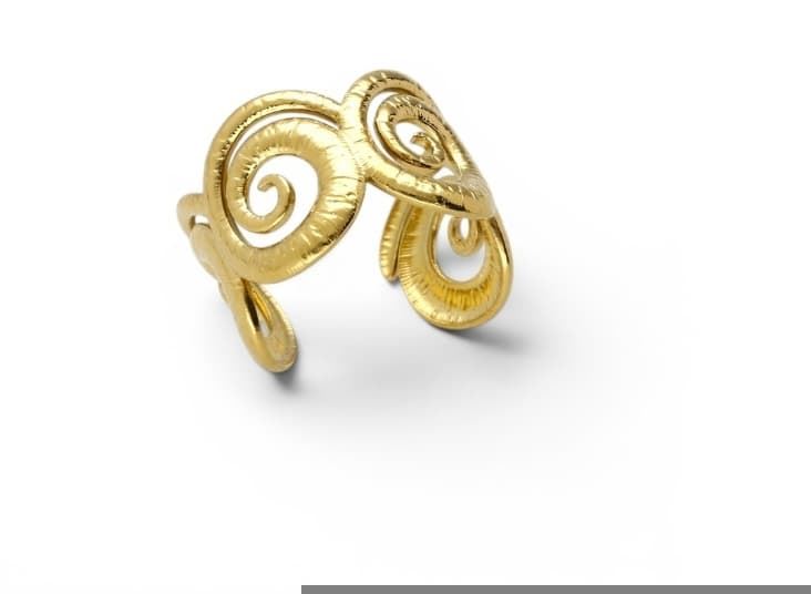 Anillo espirales acero - Imagen 1