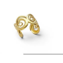Anillo espirales acero - Imagen 1