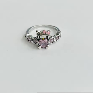 Anillo Hello Kitty plata - Imagen 1