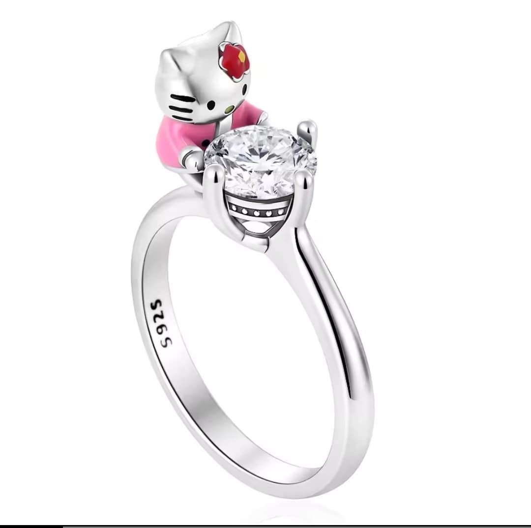 Anillo Hello Kitty plata - Imagen 2