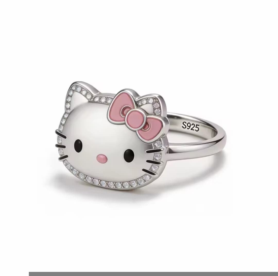 Anillo Hello Kitty plata - Imagen 3