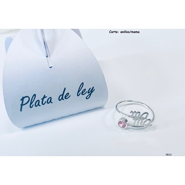 Anillo mama plata de ley - Imagen 1