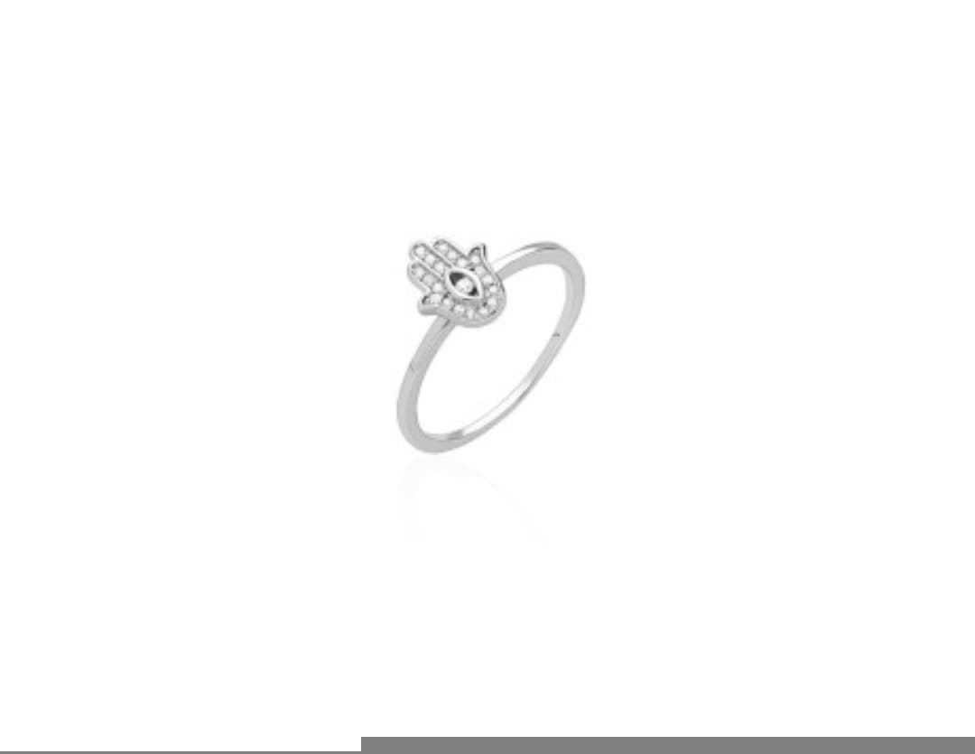 Anillo mano de Fátima plata de ley - Imagen 1