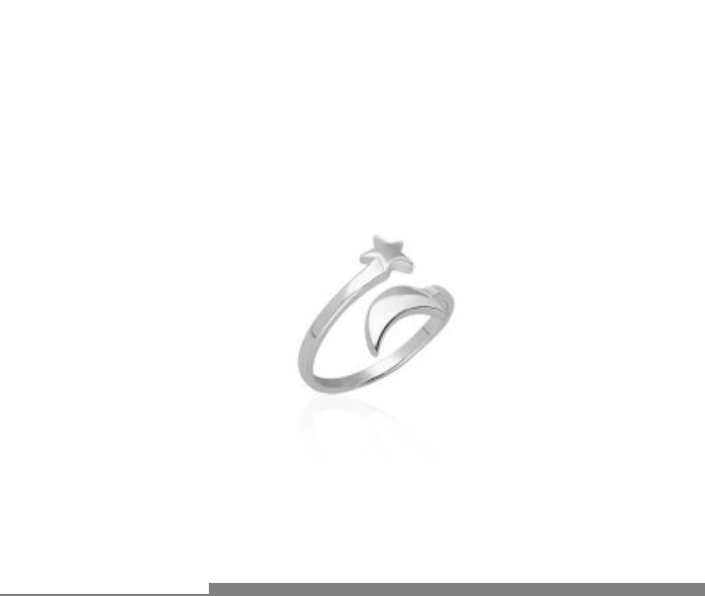 Anillo media luna y estrella - Imagen 1