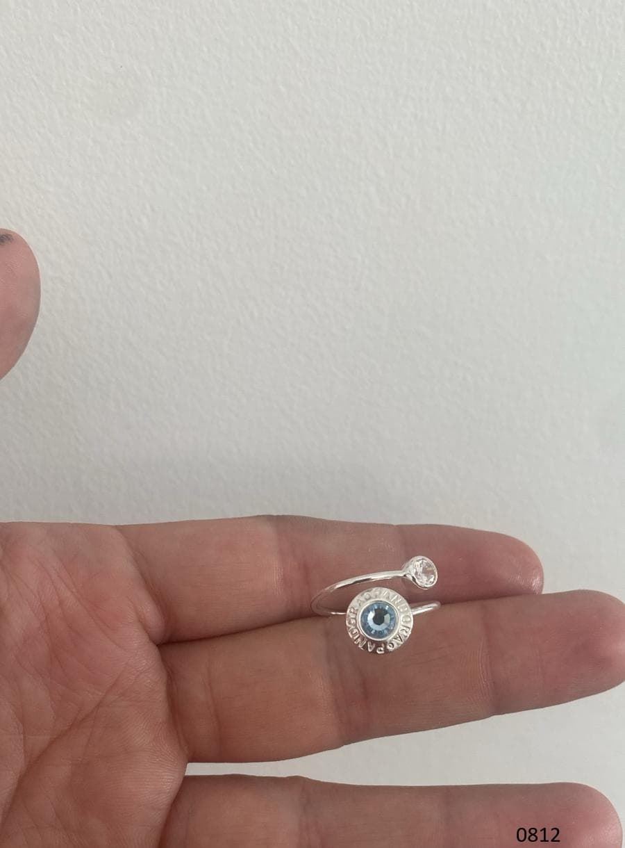 Anillo Pandora con circonita de colores - Imagen 1