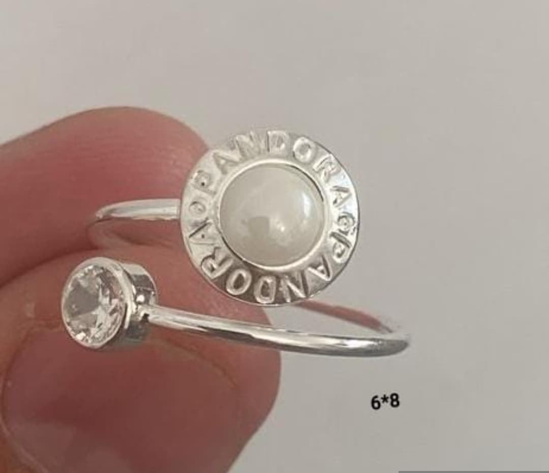 Anillo Pandora con perla - Imagen 3