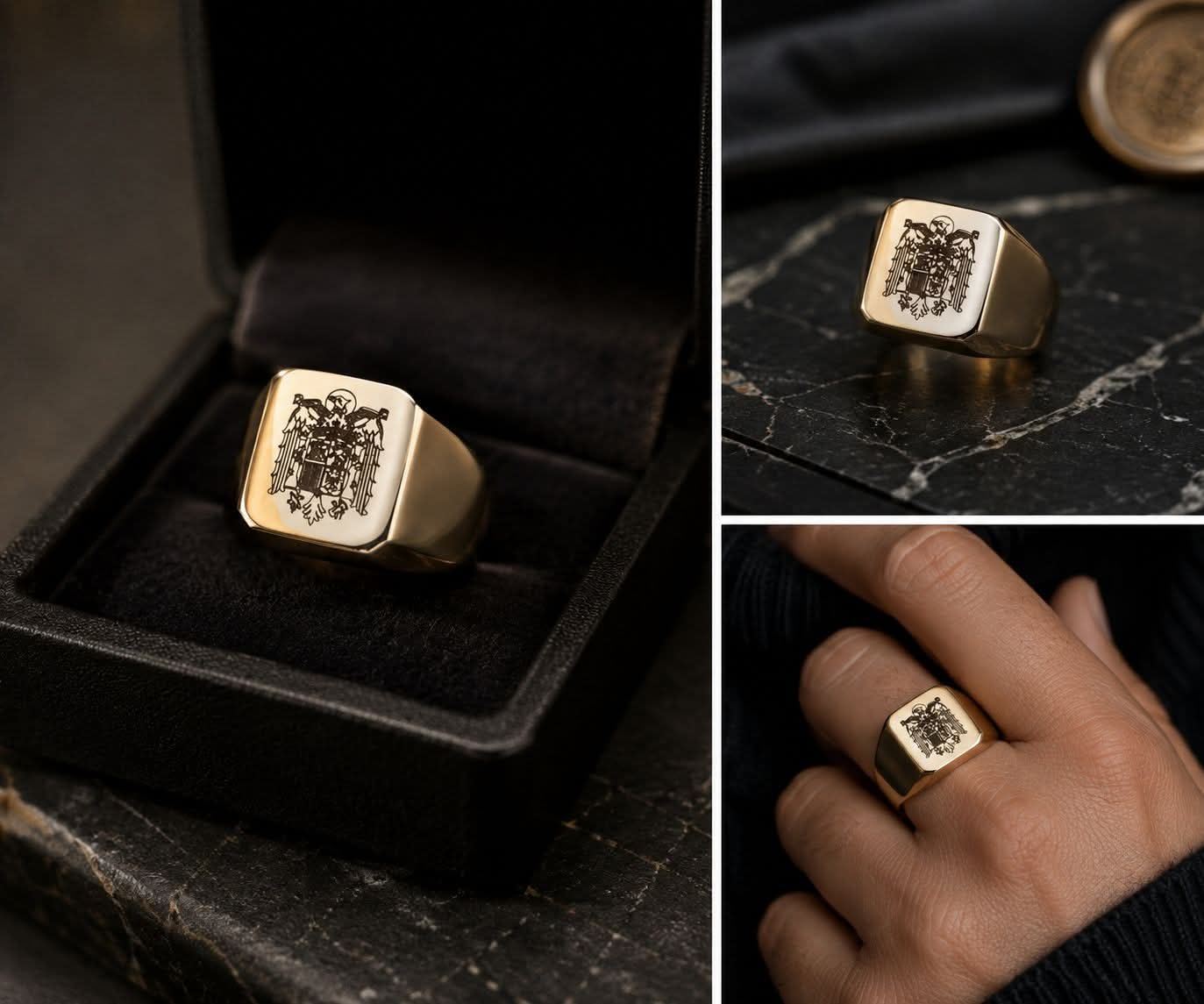 Anillo sello Águila - Imagen 1