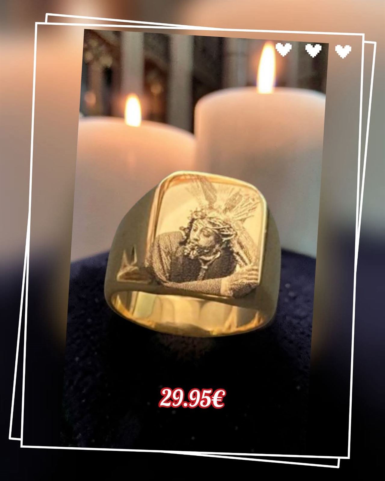 Anillo sello cristo nazareno - Imagen 1