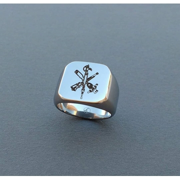 Anillo sello cruz de la Legión - Imagen 1