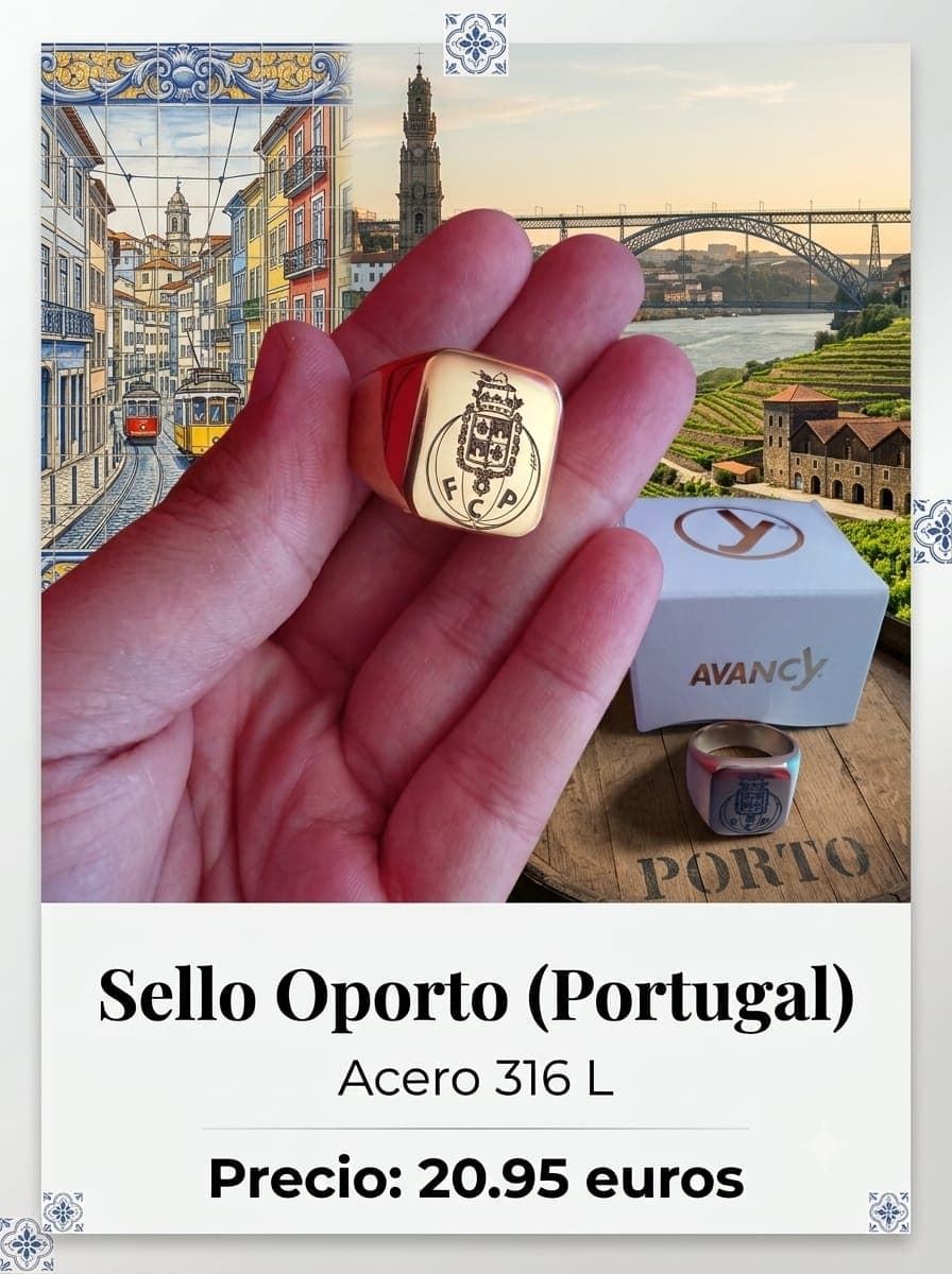 Anillo sello FC Oporto Portugal - Imagen 1