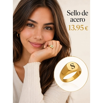 Anillo sello personalizado mujer y niños - Imagen 1