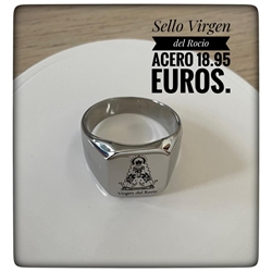 Anillo sello virgen del Rocío - Imagen 1