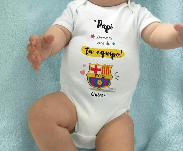 Body bebé escudo Barcelona - Imagen 1