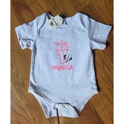 Body bebé  primer año Mickey y Minnie - Imagen 1