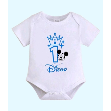 Body bebé  primer año Mickey y Minnie - Imagen 2