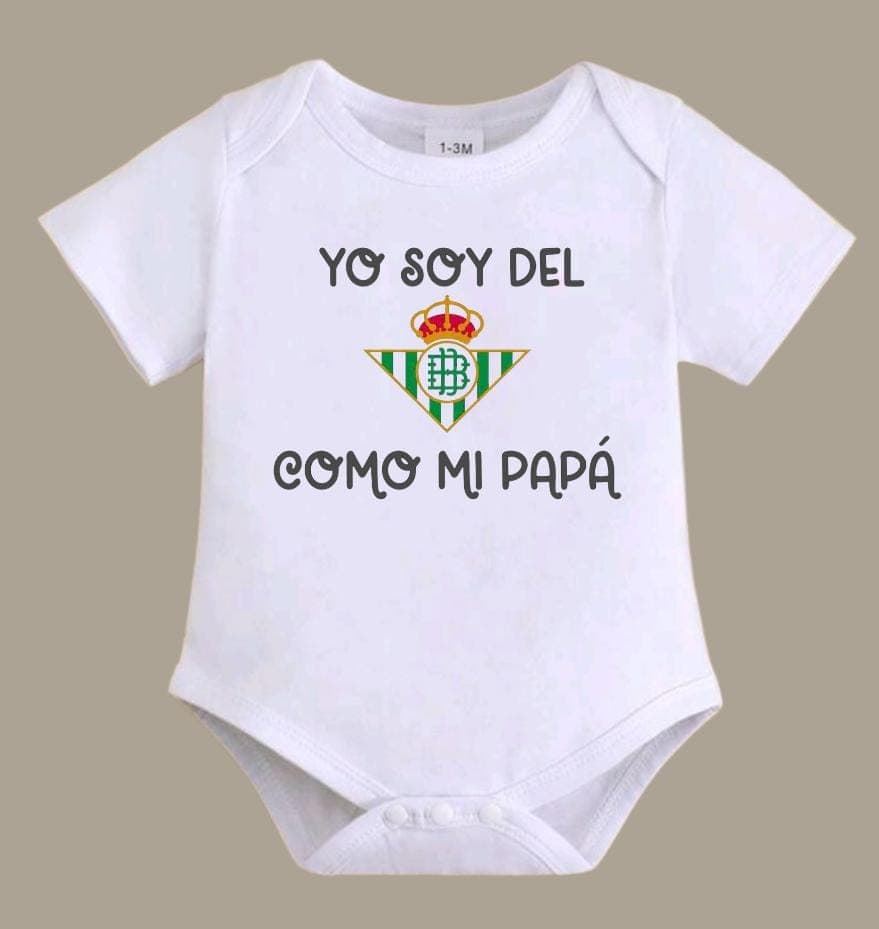 Body bebé Yo soy del Betis - Imagen 1