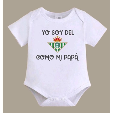 Body bebé Yo soy del Betis - Imagen 1