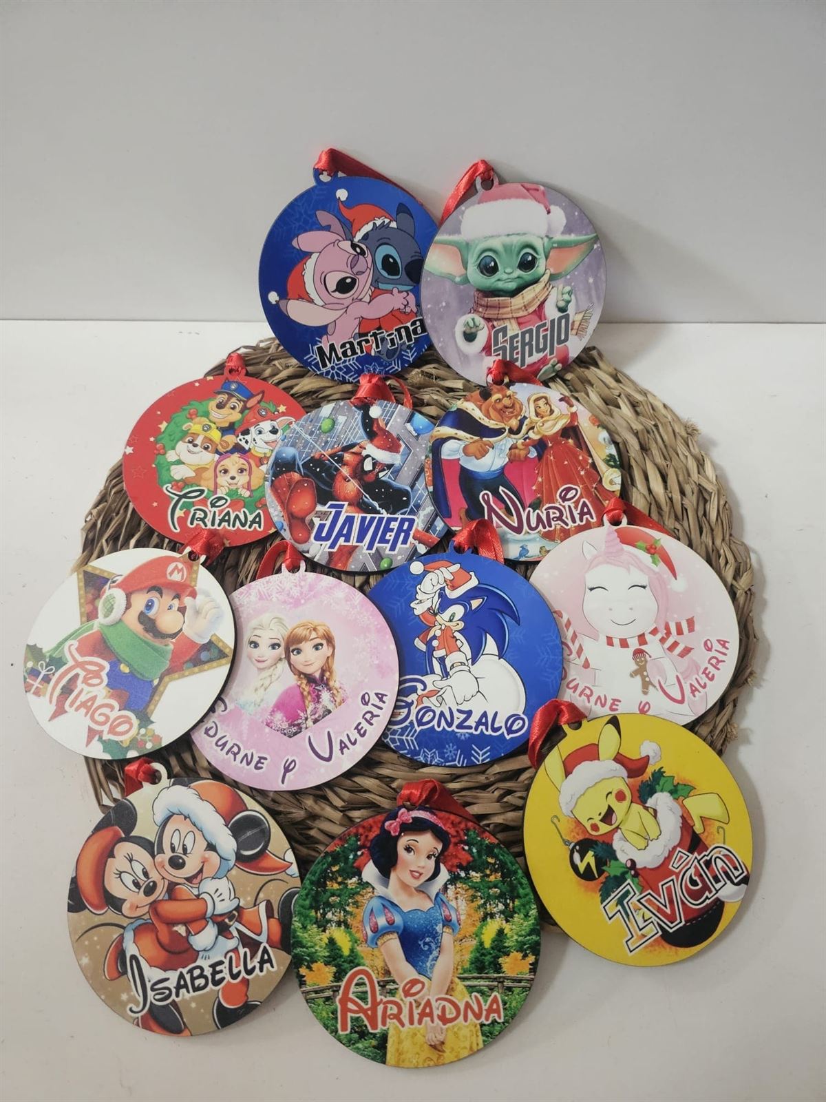 Bola de navidad personalizada Disney - Imagen 1