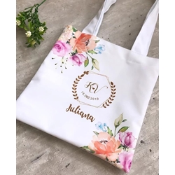 Bolsa de tela de novia para boda - Imagen 1