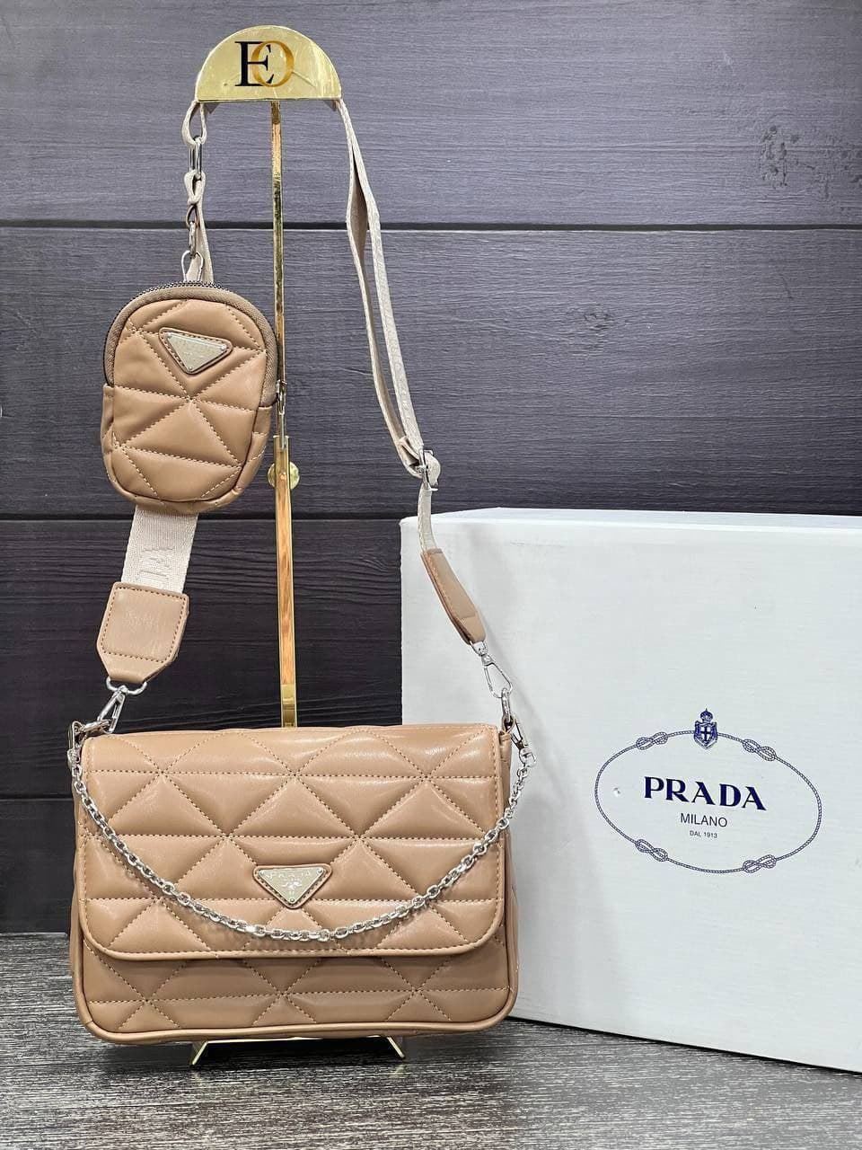 Bolso acolchado Prada System patchwork - Imagen 3