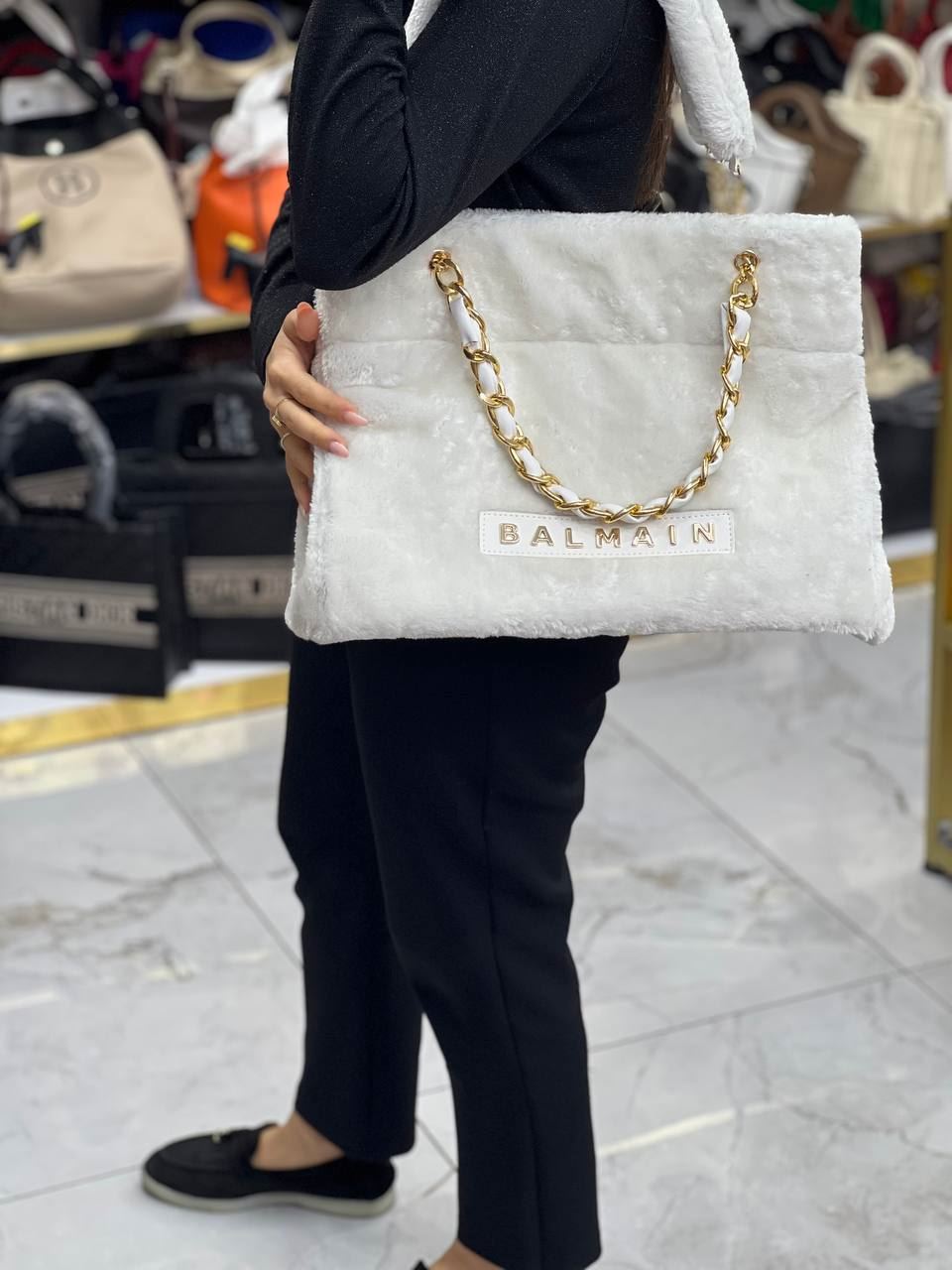 Bolso Balmain terciopelo - Imagen 5