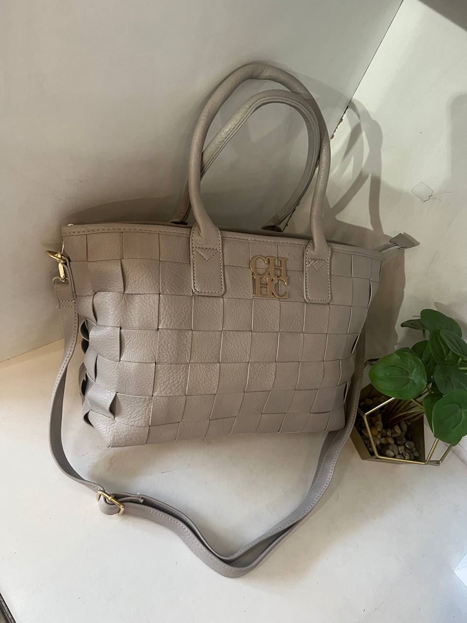 Bolso carolina herrera cuadros - Imagen 1