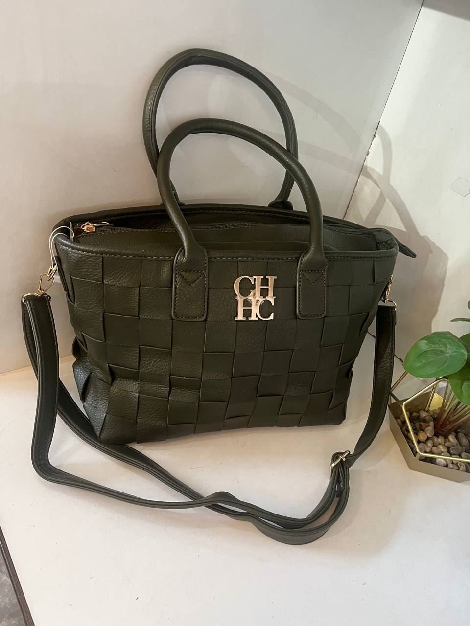 Bolso carolina herrera cuadros - Imagen 5