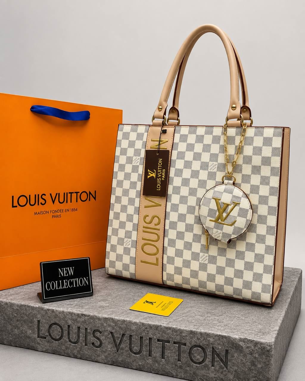 Bolso cuadrado louis Vuitton cuadros - Imagen 1