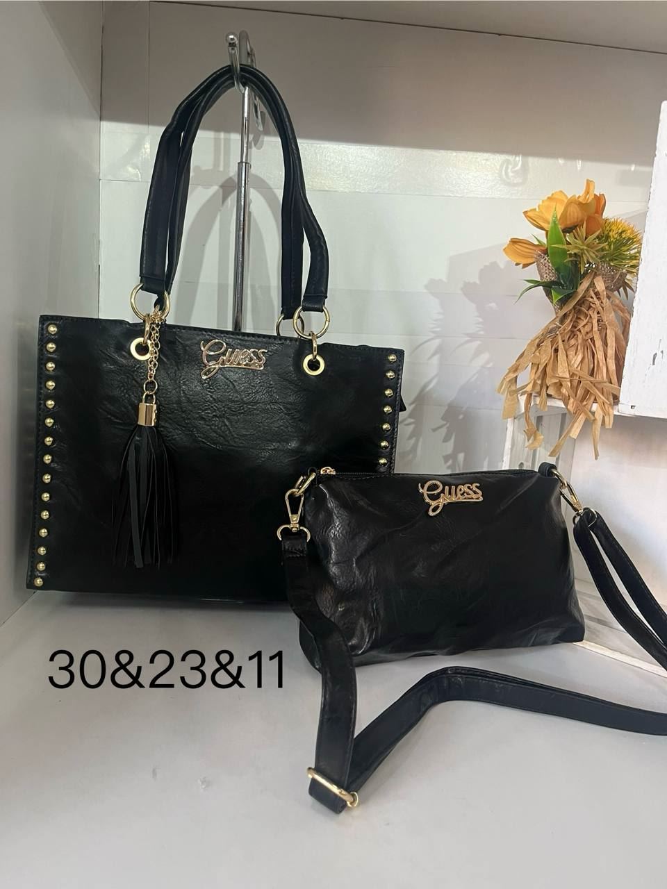 Bolso de dos piezas con tachuelas Guess - Imagen 1