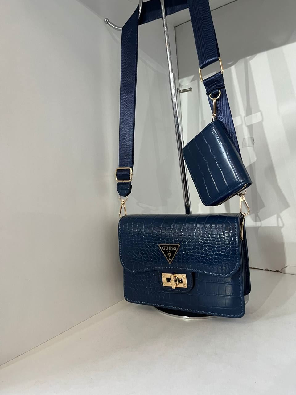 Bolso de dos piezas piel de cocodrilo - Imagen 2