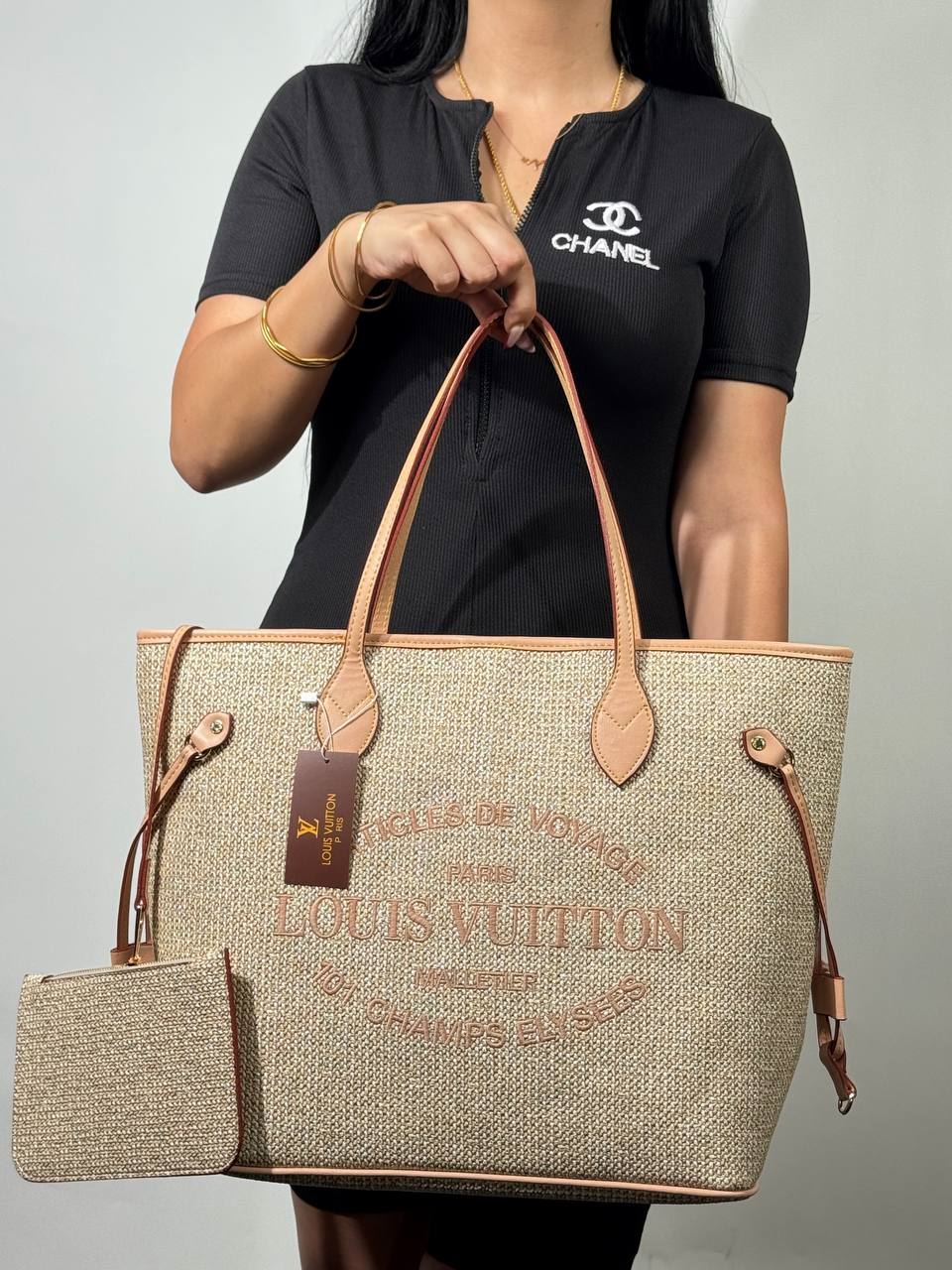 Bolso de rafia Louis Vuitton - Imagen 1
