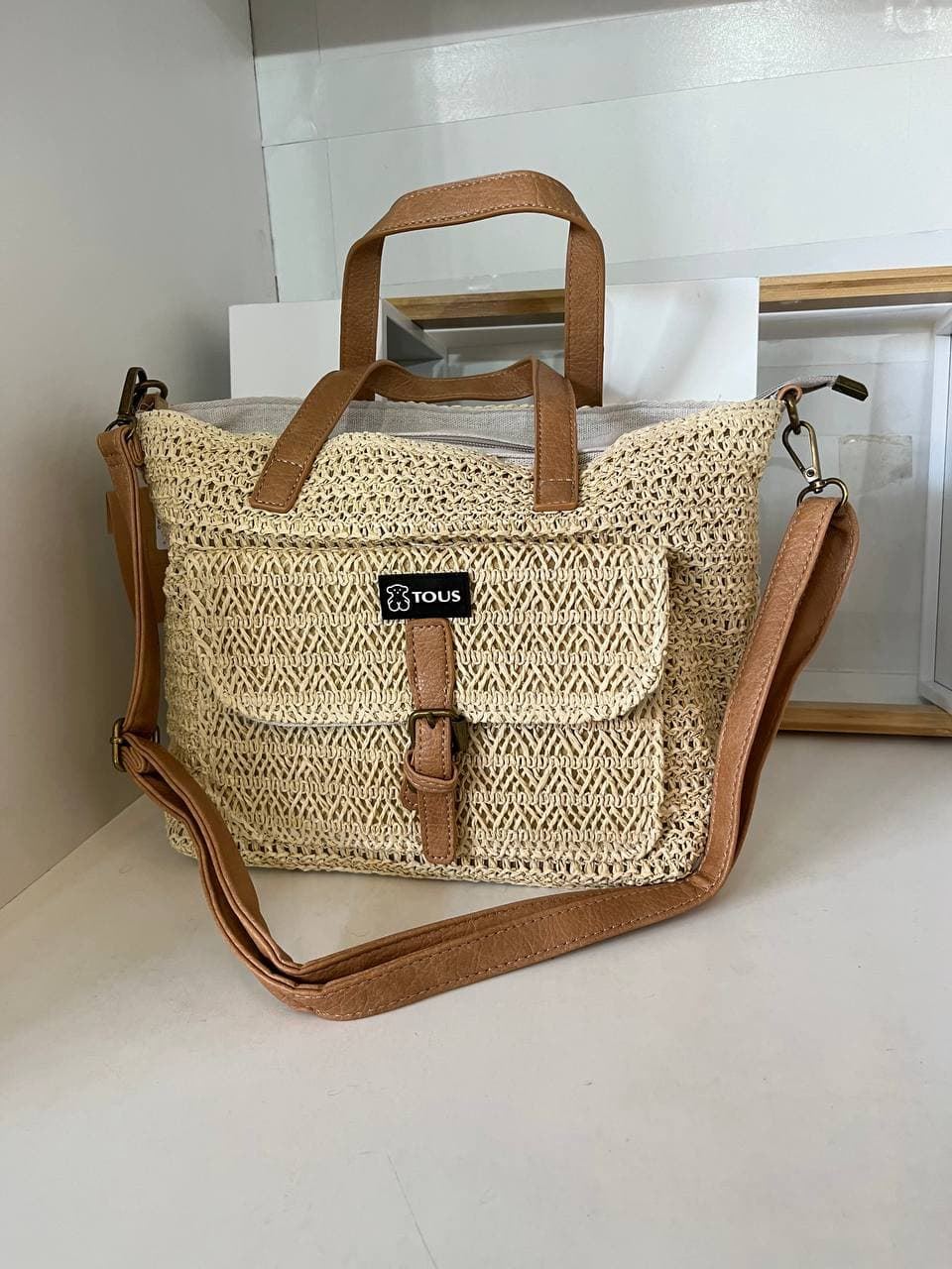 Bolso de rafia Tous - Imagen 1