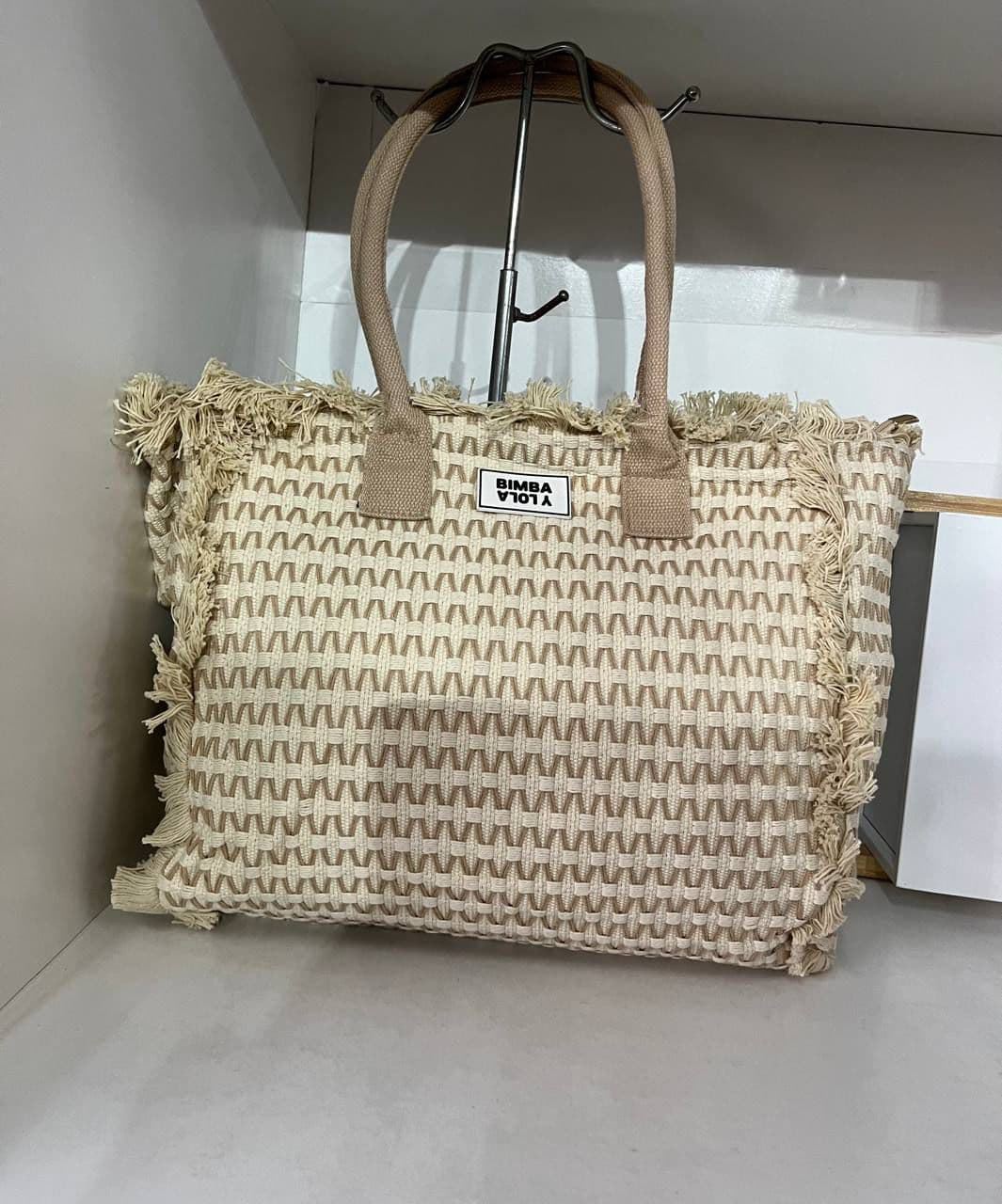 Bolso de rafia trenzado - Imagen 1