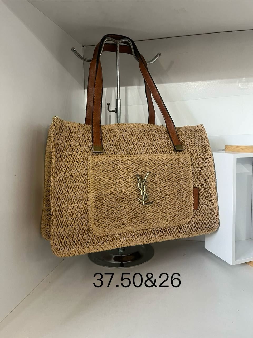 Bolso de rafia YSL - Imagen 1