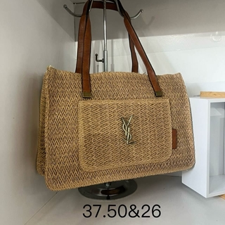 Bolso de rafia YSL - Imagen 1