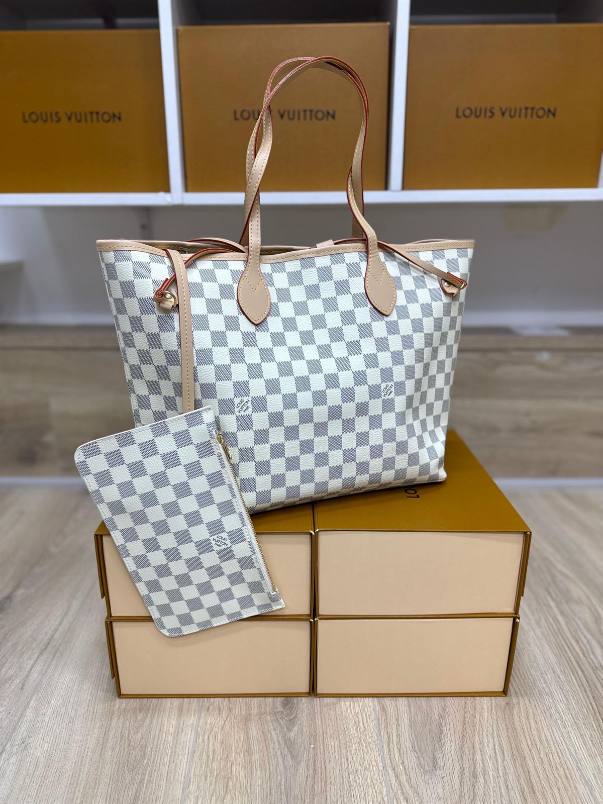 Bolso Louis Vuitton cuadros - Imagen 1