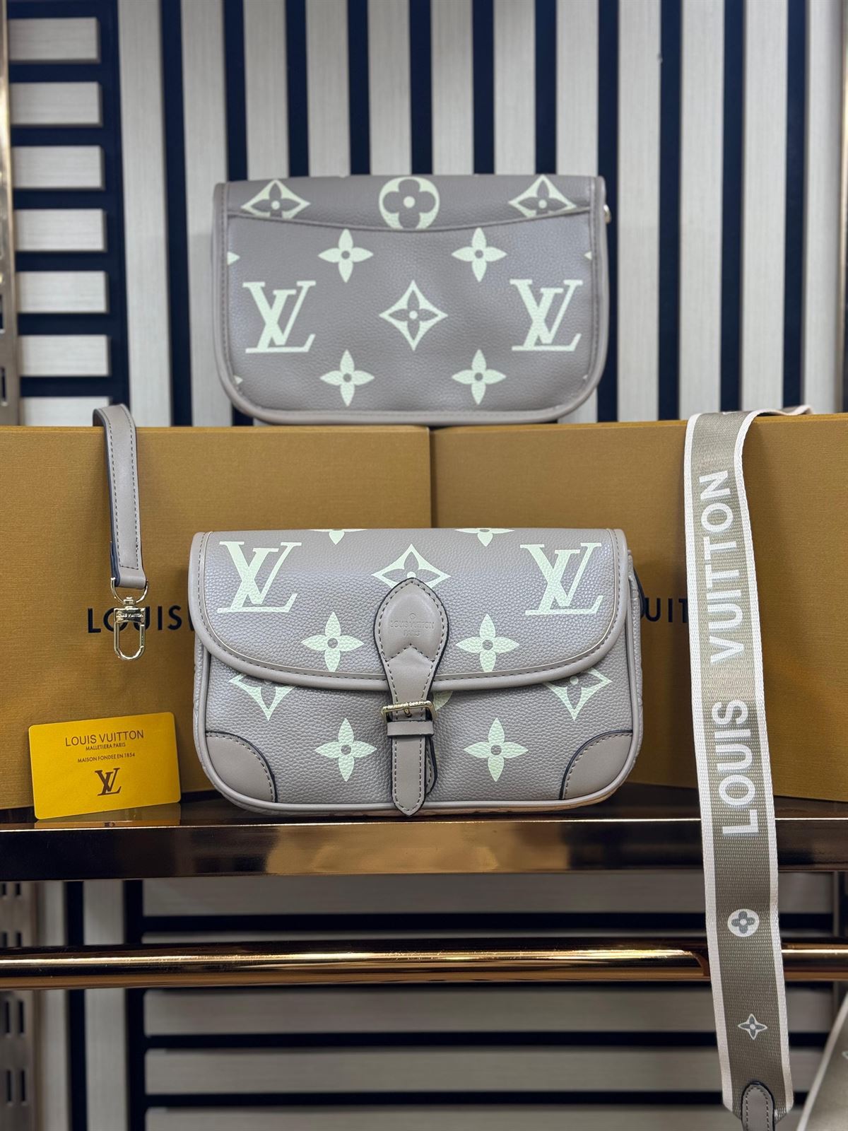 Bolso Louis Vuitton gris - Imagen 1
