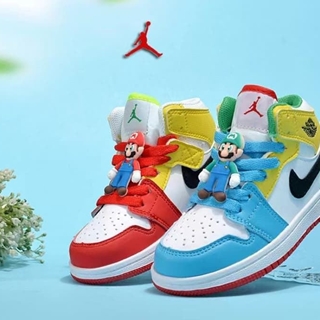Bota Air Jordan Mid 1 super Mario  y Luigi - Imagen 1