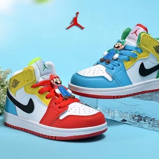 Bota Air Jordan Mid 1 super Mario  y Luigi - Imagen 2