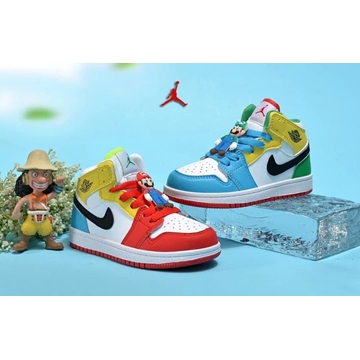 Bota Air Jordan Mid 1 super Mario  y Luigi - Imagen 2