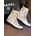 Bota Chanel de tela - Imagen 1