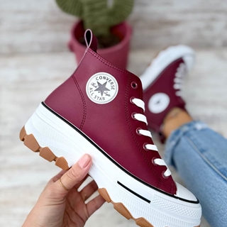 Bota Converse all Star burdeos - Imagen 1