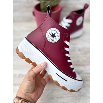 Bota Converse all Star burdeos - Imagen 2
